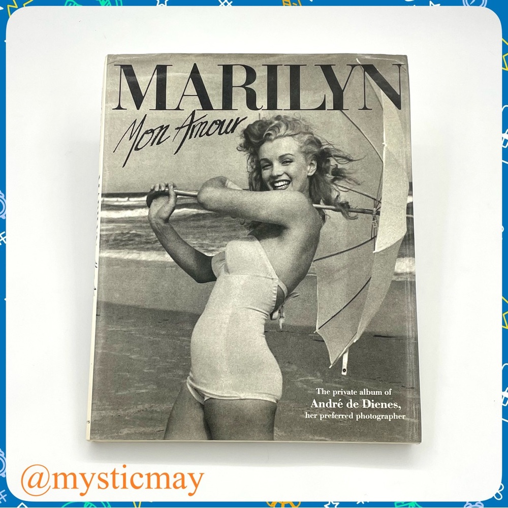 Vtg 1985 OOP Marilyn Mon Amour Photography Hardcover Coffee Table Book by Dienes